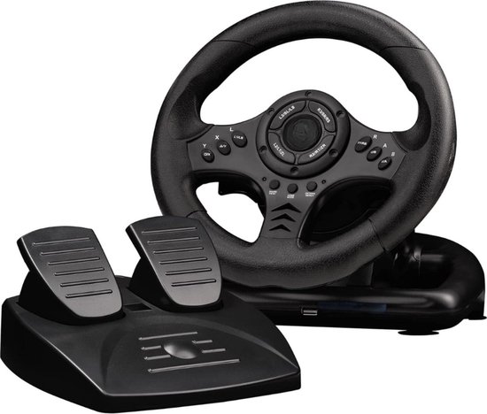 Carbon GT Racing Wheel – Force Vibration Lenkrad für PC & PS3