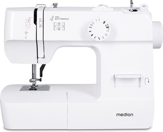 MEDION Naaimachine SM70 70 W, 12 steekpatronen, beginners - Wit