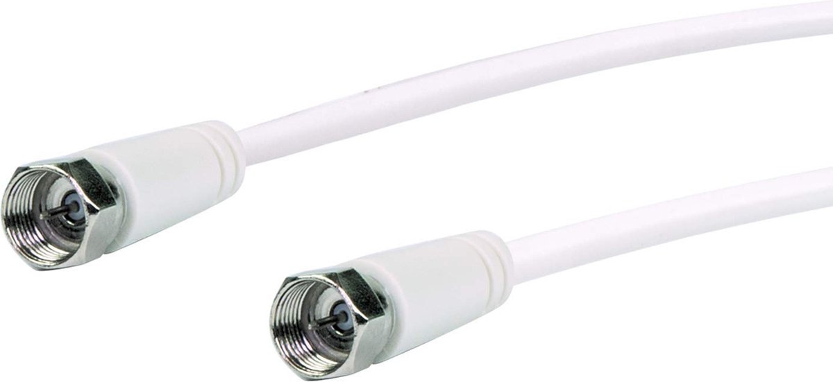 Schwaiger KVC15 532 coax-kabel 1,5 m F Wit