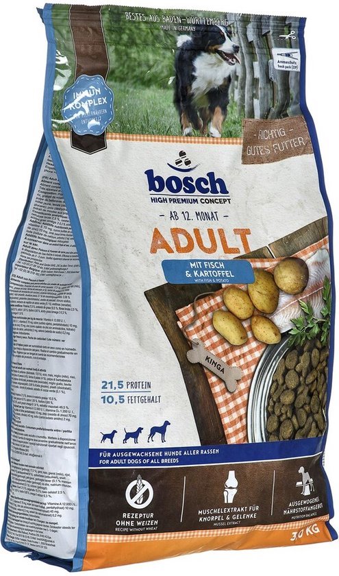 Bosch 04030  Fisch & Potato voer voor volwassen honden 3 kg