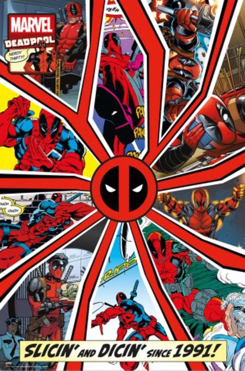 Grupo Erik Poster Marvel - Deadpool - Comic 30 Years 61x91,5cm Divers