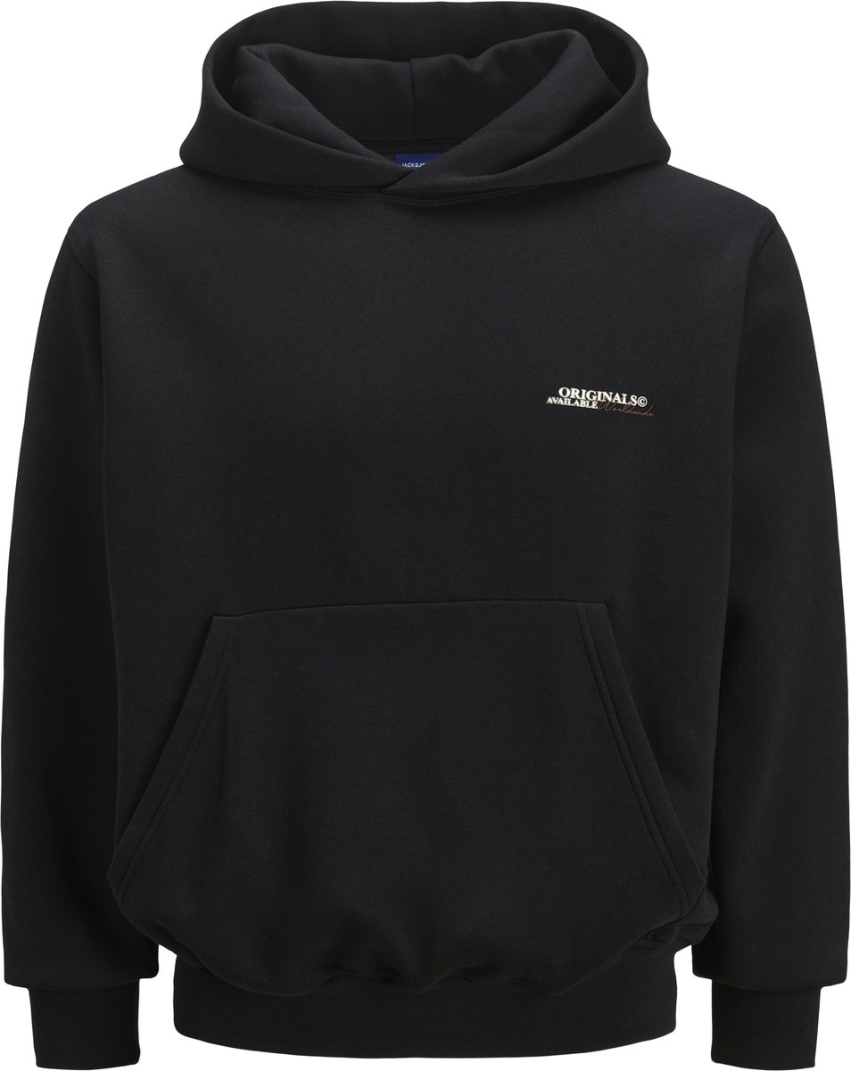 Jack & Jones Trui Jorislington Back Sweat Hood Sn 12274439 Black Mannen Maat - L