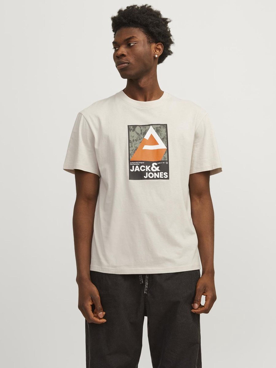 JACK&JONES - JCOJJ COLORFUL TEE SS CREW NECK LN - Heren - T-shirts