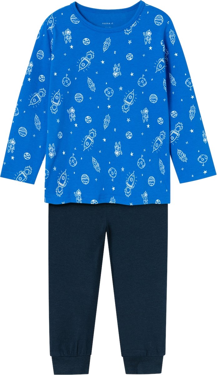 NAME IT NMMNIGHTSET SKYDIVER SPACE NOOS Meisjes Pyjamaset - Skydiver - Maat 98/104