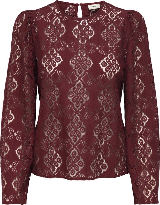 Chemisier Jacqueline de Yong Jdyhurray L/s Lace Top Jrs 15354364 Cabernet Femme Taille - L
