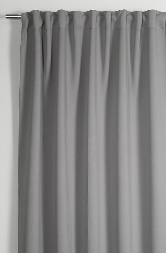 Rideau Goodivery ® avec propriétés occultantes et absorption acoustique, Grijs, 140 x 245 cm