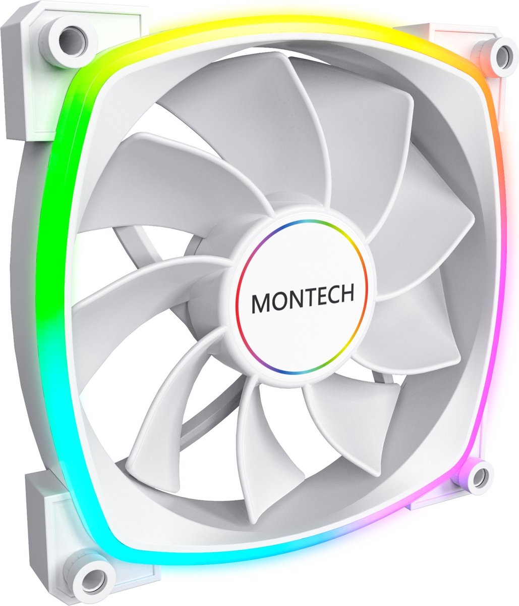 Montech RX140 PWM ARGB White - Ventilatorhuis - 140mm