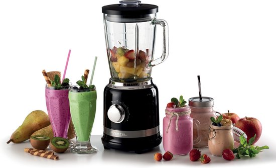 Ariete 0585/02 Blender - 1.5 liter - 1000 W - glazen kan - RVS - pulse functie - ice crusher - zwart van Ariete — afbeelding 5