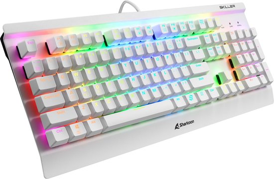Sharkoon SKILLER SGK3 toetsenbord USB QWERTY Engels Wit