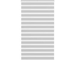 vidaXL - Zebra - rolgordijn - 130x200 - cm - stofbreedte - 125,9 - cm - lichtgrijs