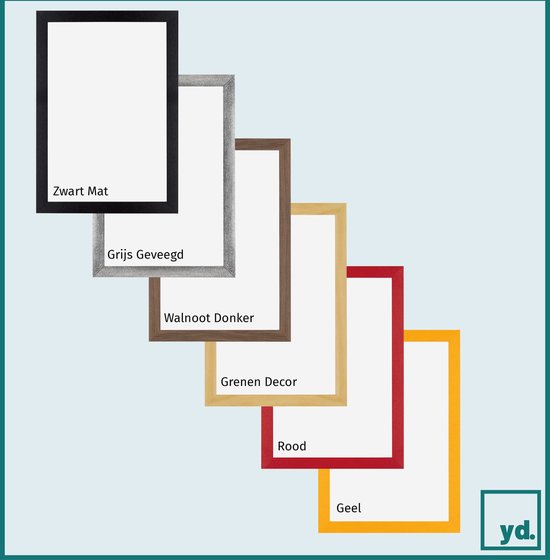 Cadre Photo Mura Your Decoration - 25x25cm - Grain de Bois Zwart