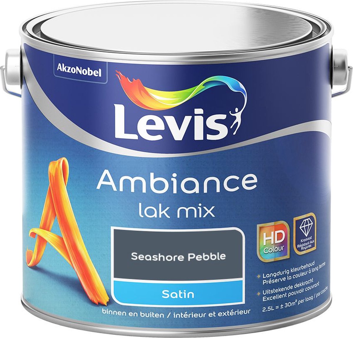 Levis - Ambiance Lak Satin Mix - Seashore Pebble - Mengverf - 2,5 L