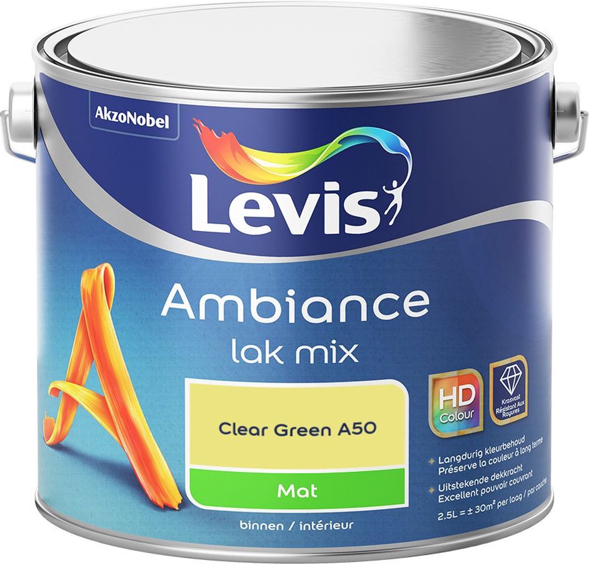 Levis - Ambiance Lak Mat Mix - Clear Green A50 - 2,5 L