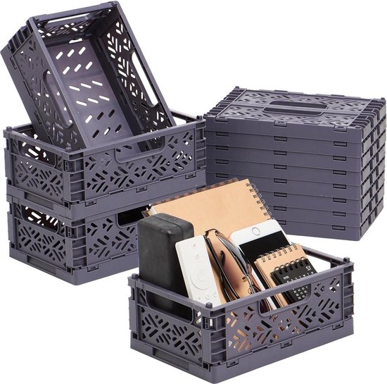 4 Stuks Grote Opvouwbare Opbergdozen,Kunststof Vouwdozen,Tapelbare