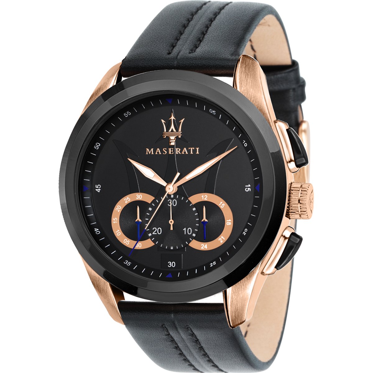 Maserati - Heren Horloge Traguardo R8871612027 - Zwart