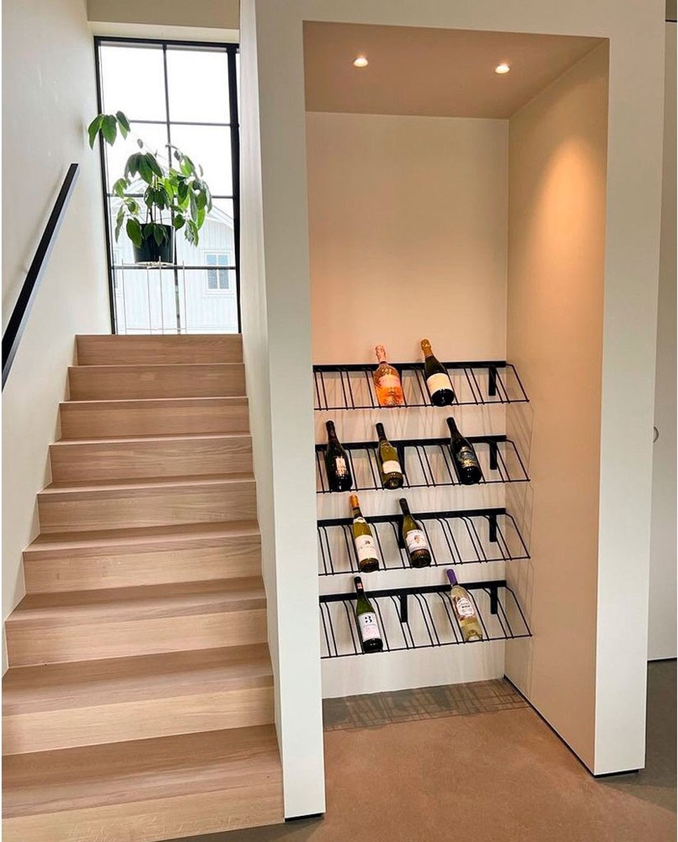 Vino Wall Rack Display Wijnhouder voor 9 flessen