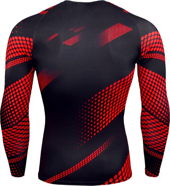 WoYoW® - T-shirt de Sport de compression pour hommes - T-shirt thermique de compression chaude d'hiver - Chaleur et performance - Camouflage rouge - M