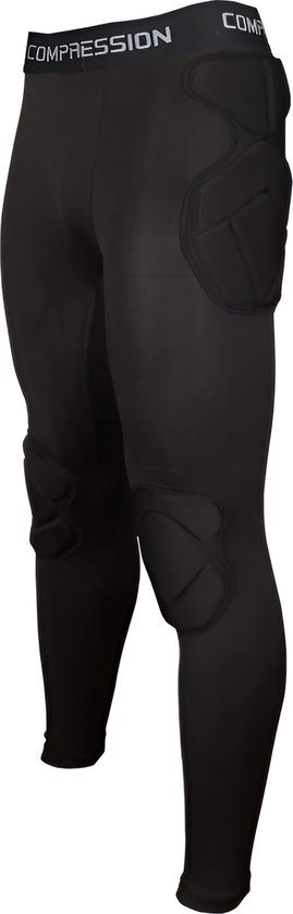 WoYoW® - Maillot et pantalon de gardien de but - Protection rembourrée - Respirant et léger - Logo personnalisé - Homme - Taille M - Manches longues Zwart