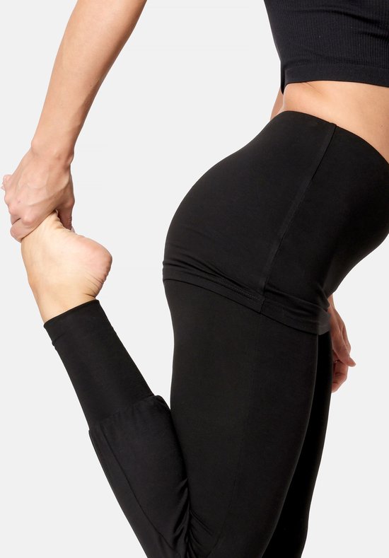 Bellivalini Dames Yogabroek - Sport - Vrijetijdsbroek - Lang - Viscose - Sportbroek - BLV-BLV50-275-YPS - Zwart - XXL van Bellivalini — afbeelding 5