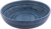 Bowls and Dishes Bol en poterie Mano | Bol | bol | Plateau à fruits | Saladier | Accessoire de maison - Ø 31 cm Bleu-gris