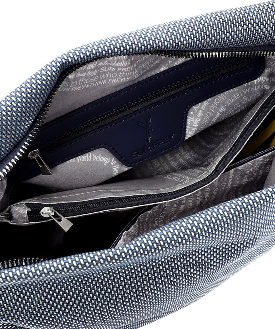 SURI FREY Sac à épaule bandoulière Suri Sports Marry Crossover Bag Blue Bleu Blanc