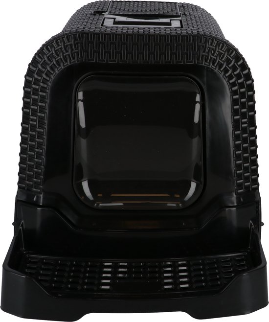 Adori Kattentoilet Rattan 69x42x41 cm - Kattenbak - Zwart