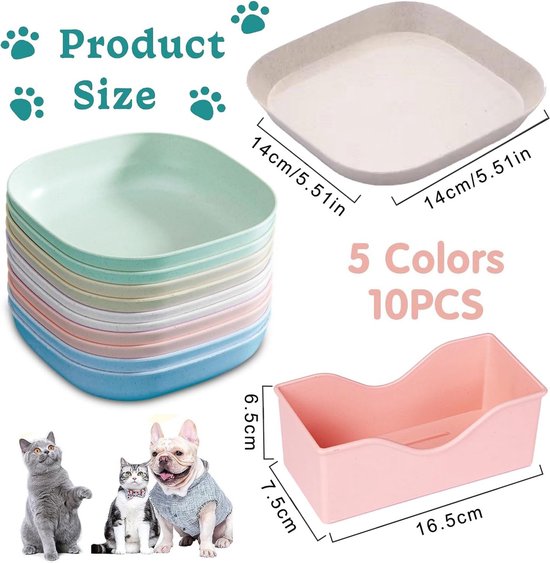 Kattenbakmat - Dubbellaags en Antislip - Voor een Schone en Hygiënisch