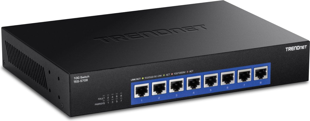 Trendnet TEG-S708 - Netwerkswitch - 10G Switch - 8-Poorten