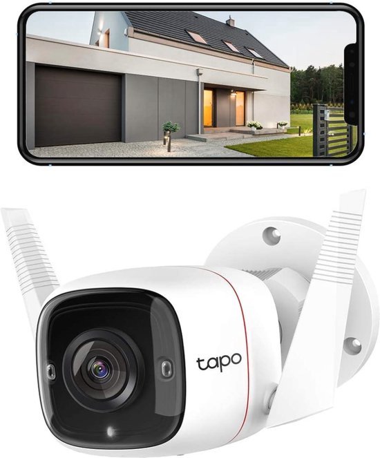 Tapo C310 Beveiligingscamera buiten - 2K - Sterrenlicht-nachtzicht Home Security Wi-Fi - Wit