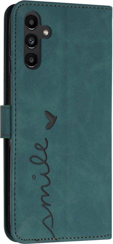 Coverup Smile Book Case Convient pour Samsung Galaxy A05s - Vert