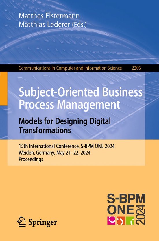 Springer Nature Proceedings Computer Science - Subject-Orien ... - cover