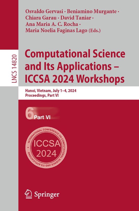 Springer Nature Proceedings Computer Science 6 - Computation ... - cover
