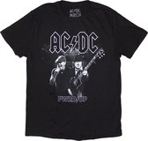 AC/ DC - T-shirt Homme PWRD-UP B&W Photo EU Tour '24 - XL - Zwart