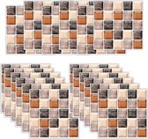24 Autocollants Muraux Carrés 15x15 Cm – Style Européen – Imperméables En PVC – Déco DIY Pour Cuisine, Salle De Bain