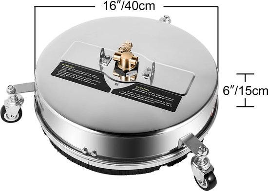 Hogedrukreiniger - Terrasreiniger- 40 cm Roterende Oppervlaktereiniger van Merkloos	 — afbeelding 3