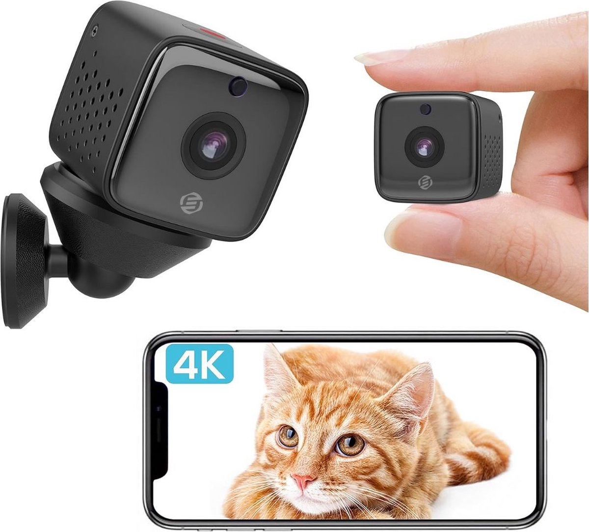 Equivera Verborgen Camera - Spionage Camera - Geheime Camera - Spy Camera - Spycamera - Spion Camera - Verborgen Mini Camera - Spy Camera Mini - Afluisteren - Afluisterapparatuur