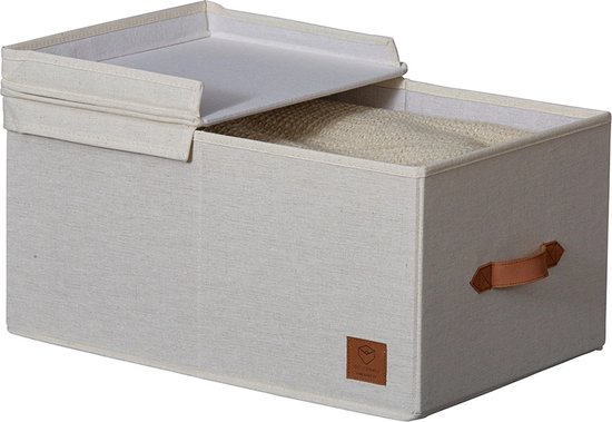 Love It Store It Premium 2 stuks opbergdozen met deksel S, van linnen