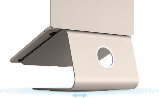 Foto: Rain design mstand 360 laptop stand swivel base starlight actie pakket 5 1 gratis