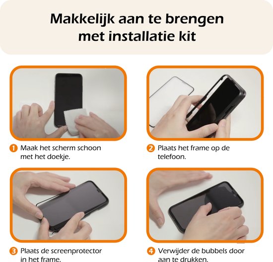 Screenprotector - 2 Stuks - Geschikt voor Apple iPhone 15 Plus - Met Installatie Frame - Gehard Glas - Beschermglas - Tempered Glass - Screen Protector