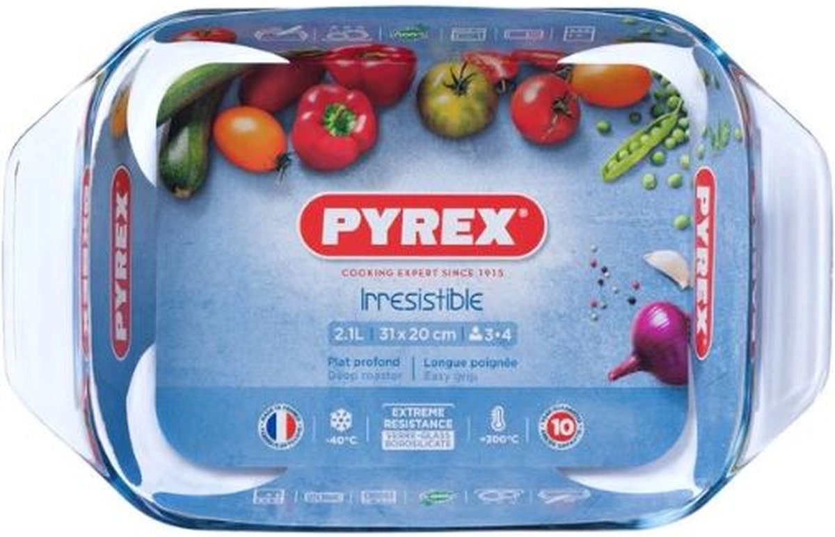 Pyrex - Ovenschaal - Rechthoekig 2,2 liter 31 x 20 cm — cadeau in Koken & Dineren - foto 4