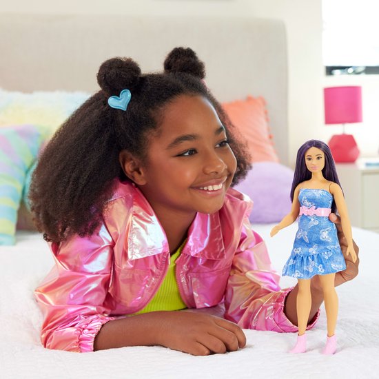 Barbie Fashionista Popwith Purple Hair. van Merkloos — afbeelding 5