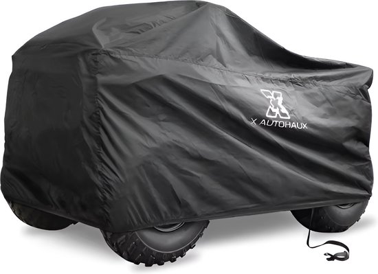 E-shop4u® - Quad ATV Afdekking - Universele Quad Motorhoes - Waterdicht, Sneeuwbestendig, UV-bescherming, Reflecterende Stroken, Geschikt voor Honda, Yamaha en meer - Maat 3XL - Zwart