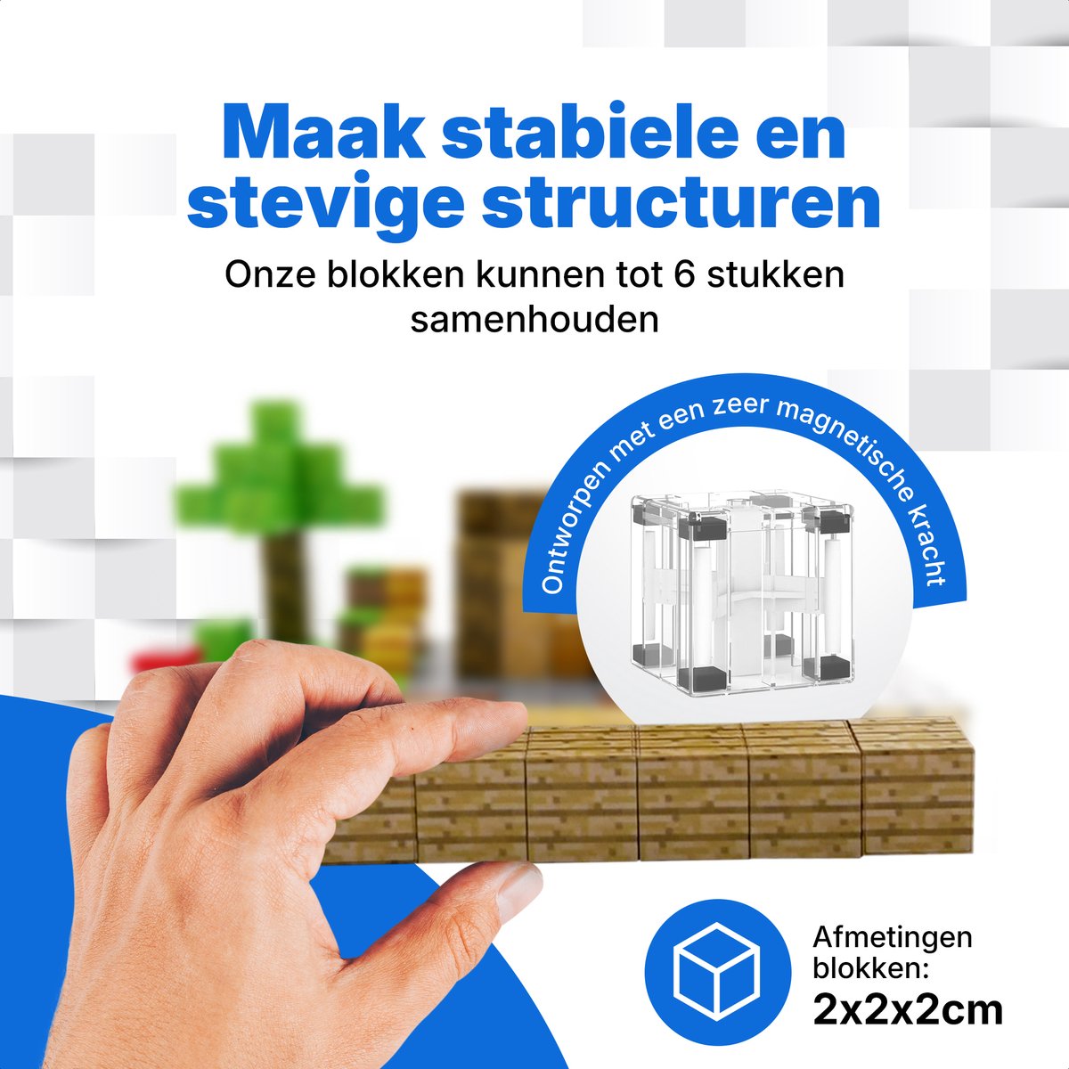 Magnetisch speelgoed – magnetisch bouwspeelgoed 192 stuks – magnetische bouwstenen - magnetische blokken – montessori speelgoed – magneten speelgoed — cadeau in Spellen & Speelgoed - foto 4