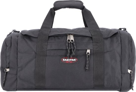 Grijze Eastpak Reader S+ reistas met Eastpak logo.