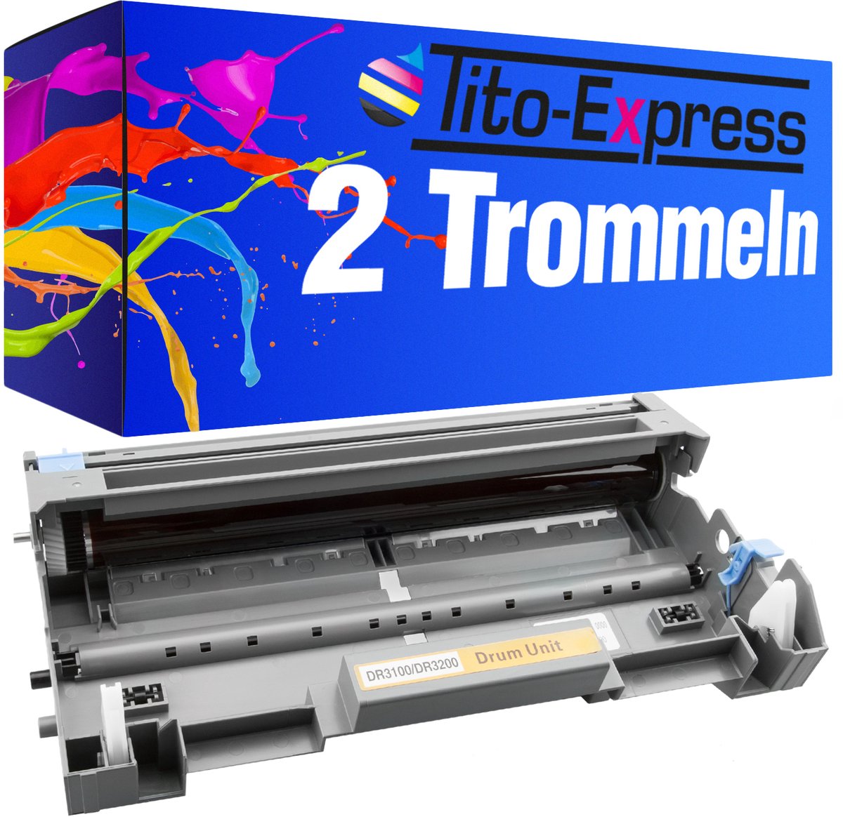 PlatinumSerie® 2 x drum XXL black alternatief voor Brother DR 3100