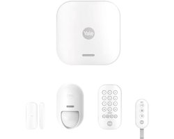 Yale - Slim Alarmsysteem Starterskit - Wit - Abonnement Optioneel
