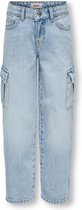 Kids ONLY Pantalons en jean d'été filles bleu - Coupe large - Kogharmony
