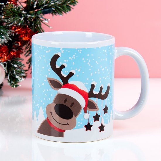 Tasse à changement de chaleur en forme de renne