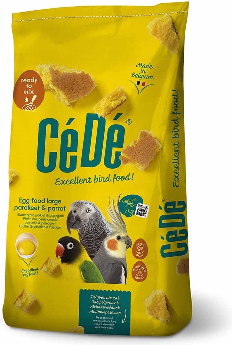 CéDé Eivoer Grote Parkiet & Papegaai 10KG
