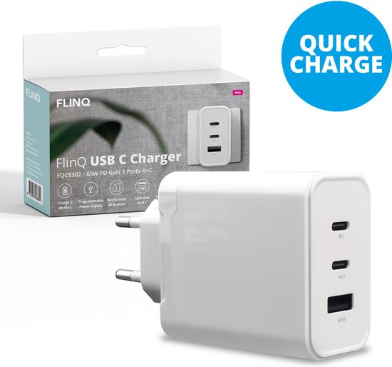 QC3.0 USB-oplader voor mobiele telefoon, universele PD, 2